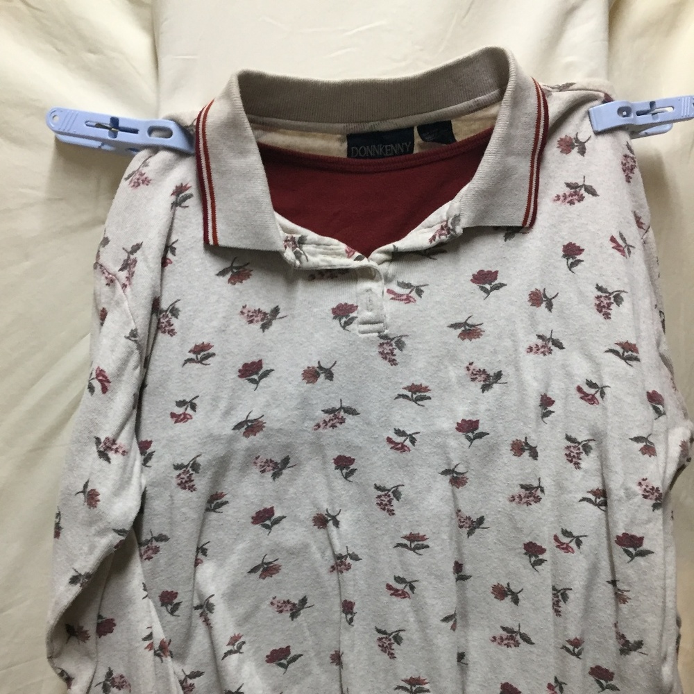 DONNKENNY LONG SLEEVE CAMP SHIRT